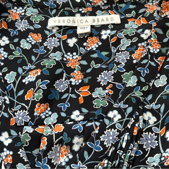 Veronica Beard Silk August Floral Boho Summer Mini Dress woman’s size 2 - Picture 8 of 12